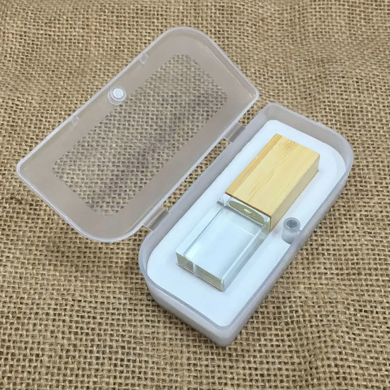Более 10 шт. Бесплатная Персонализация 3D логотип кристалл USB флэш накопитель 32 ГБ 16
