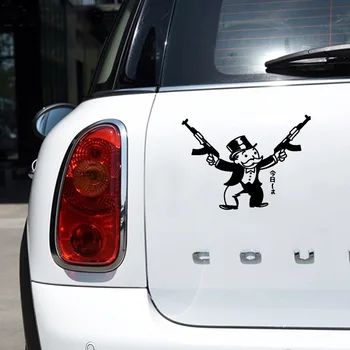 

Fashion gun Car Stickers Creative Vinyl Sticker On Car Stickers And Decals Window Sticker Car-Styling Decal