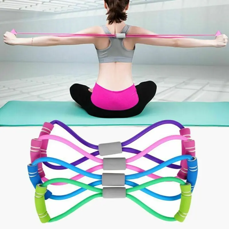 Details about   Stretch Band Rope Latex Rubber Arm Resistance Fitness Exercise Pilate Yoga Gym