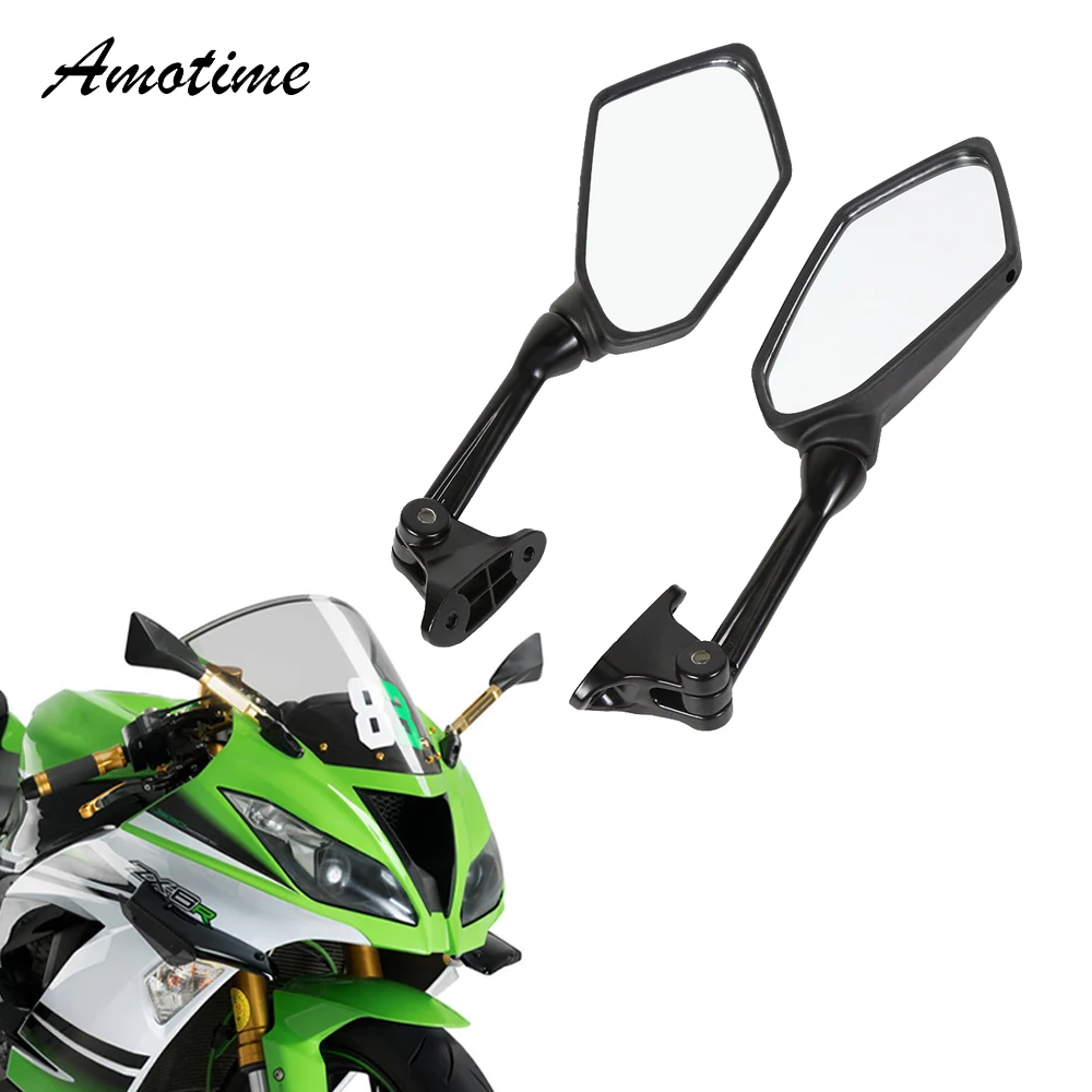 Rear View Mirrors For Kawasaki ZX6R ZX 6R ZX 6R 636 ZX600R 2009 2010