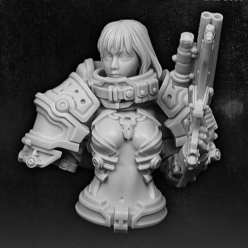 

1:10 resin bust model kit Female warrior unpainted and unassembled 291D