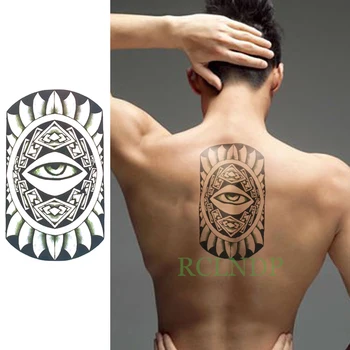 

Waterproof Temporary Tattoo Sticker Mandala Lotus Totems Fake Tatto Flash Tatoo Back Leg Arm belly big size for Women girl Men