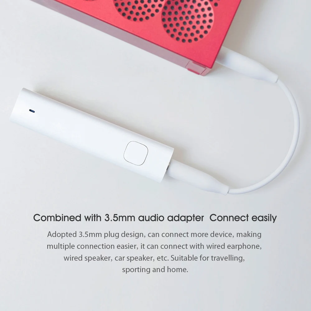 Xiaomi Bluetooth 4,2 аудио приемник беспроводной адаптер 3,5 мм аудио музыка автомобильный комплект Динамик Наушники руки