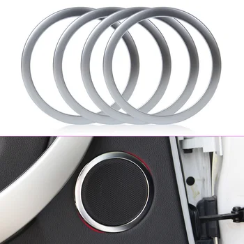 

Silver Trim Speaker Professional For BMW 3 Series F30 F31 F34 2013-2018 ABS 4pcs Door Fits