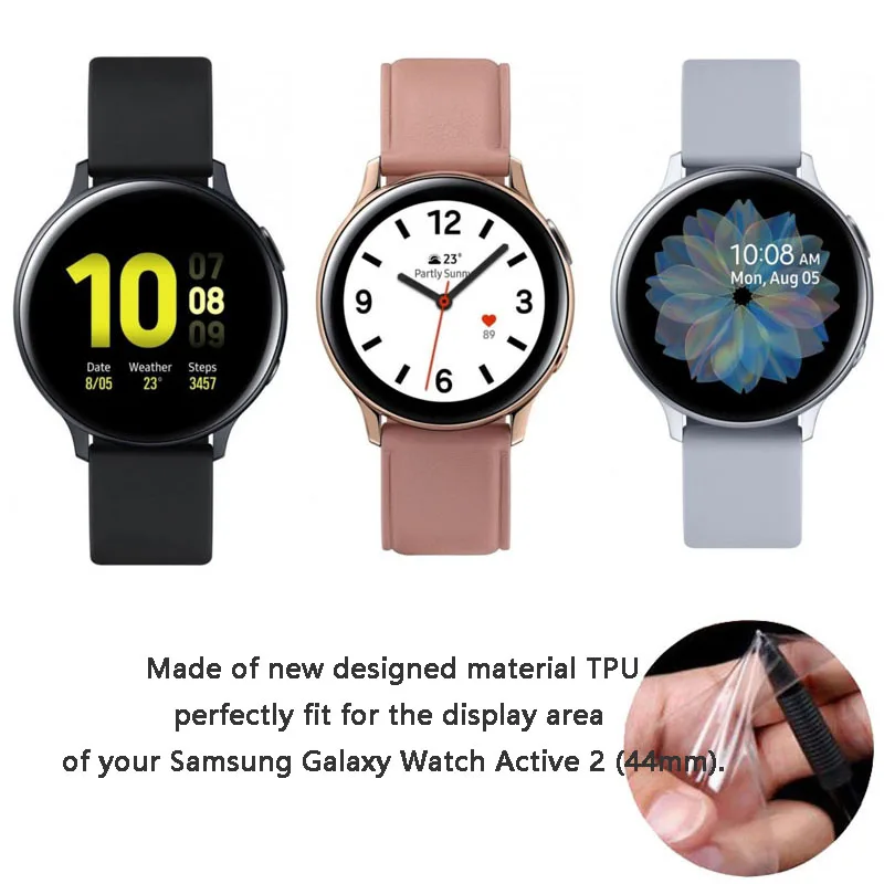 Beiziye Ultra Clear Tpu Soft Full Screen Protector Cover For Samsung Galaxy Watch Active 2 40mm 44mm Smartwatch Protective Film Watch Screen Protectors Aliexpress