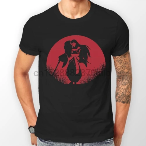 Инуяша сесшомару Rojo Luna Inu Yasha аниме манга Camiseta Todas las Tallas мультфильм футболка