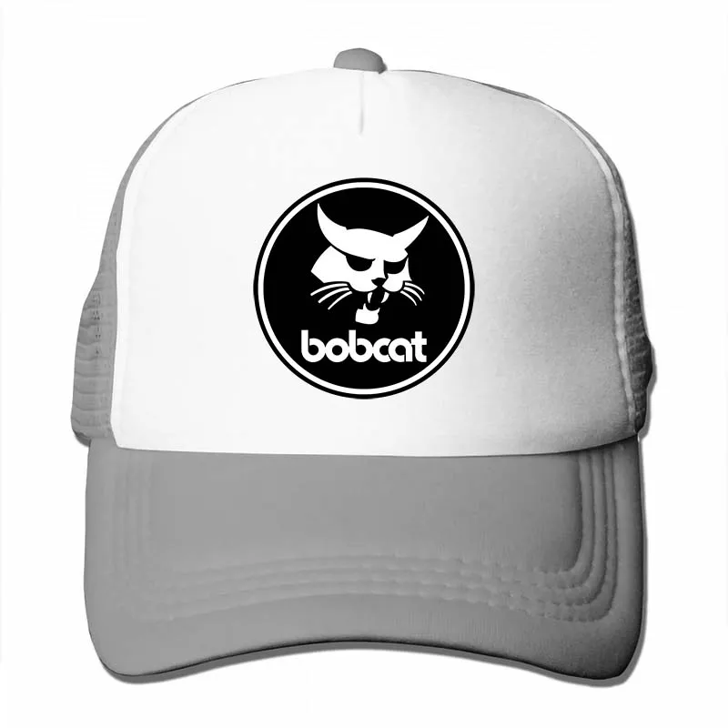 Бейсбольная кепка с логотипом Bobcat для мужчин и женщин, Кепка-Дальнобойщик, модная Регулируемая Кепка - Цвет: 4-Gray