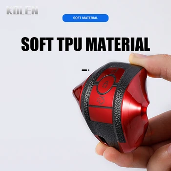 TPU Leather Car Key Case Cover Shell For Ford F-150 F-250 F-350 2018 2017 Fusion Mustang Explorer Key Holder Auto Accessories - TPU Leather Car Key Case Cover Shell For Ford F 150 F 250 F 350