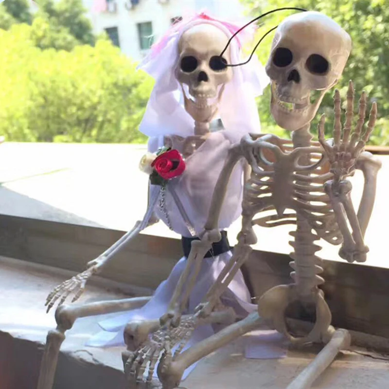 

New Halloween Party Decoration Human Skeleton Poseable Joints Small Full Body Bones Model Halloween Home Decorations
