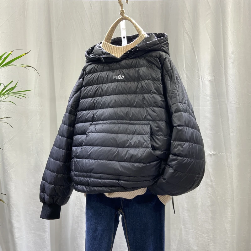 New Women Warm Down Jacket White Duck Hoody Spring
