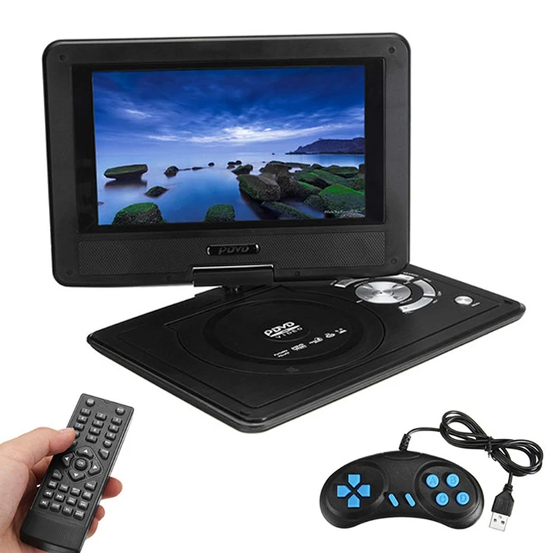 Портативный HD DVD плеер 9 8 дюймов Автомобильный мини Телевизор совместим с AVI EVD SVCD