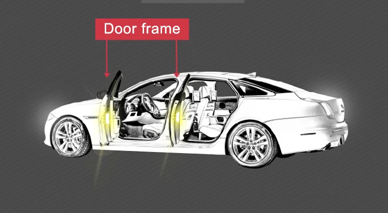 4 шт. Автомобильная предупреждающая Светоотражающая открытая наклейка для Skoda Octavia 2 A7 A5 A4 Vrs Fabia 2 1 Rapid Yeti Superb 3 Felicia Citigo RS