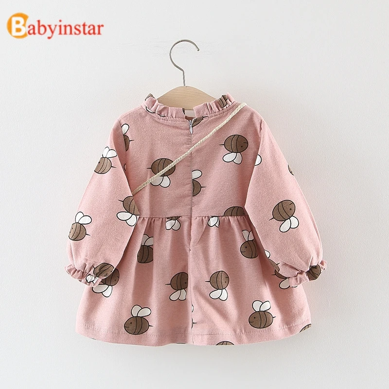 Babyinstar; плотное платье с героями мультфильмов; зимнее платье для девочек; костюм принцессы; топы для девочек; костюм для малышей; зимняя одежда; вечерние платья для девочек