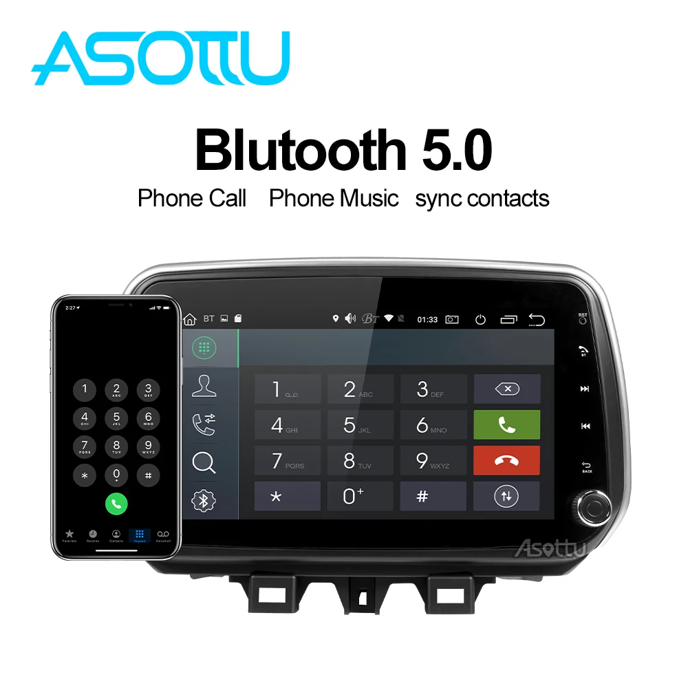 Asottu HY606 android 9,0 PX6 автомобильный dvd для hyundai Tucson ix35 автомобильный Радио gps навигация raido видео плеер стерео