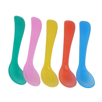 

Baby Feeding Spoons Feeding Dishes Tableware For Children Solid Color Flatware Cutlery Colher Spoon Soup Tableware 2pcs/set
