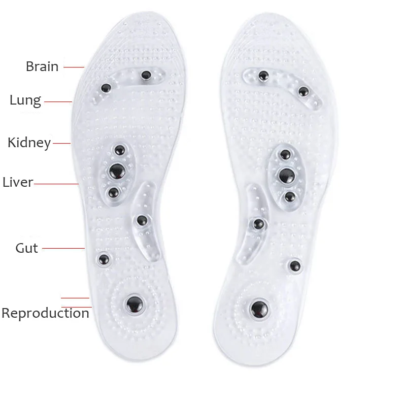 Magnetic Therapy Insoles 8 Pieces Magnet Massage Health Shoes Pad Men Women Relaxation Foot Care Comfort Soles