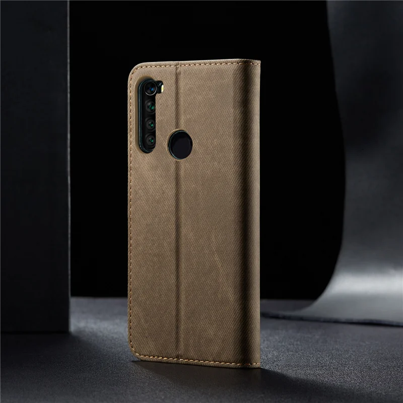 Ретро флип-чехол для Xiaomi Redmi Note 8 T, чехол из джинсовой ткани с подставкой и кошельком, задняя крышка для Redmi Note 8 Pro Note8T Fundas