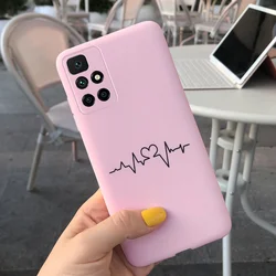 Cute Fashion Soft TPU Phone Back Cover - 6.5'' Bumper Coque for Xiaomi Redmi 10 (Pink 1005)