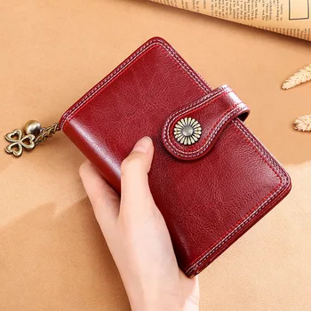 

2019 New Wallet Female Short Student Personality Wallet Ladies Small Change Foreskin Clip