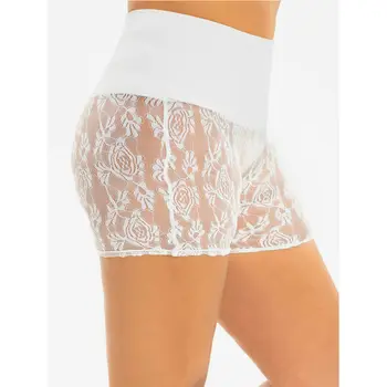 

New Sexy Lace Fashion Women High Waist Short Ladies Slim Shorts Plus Size L-4XL Black White Color