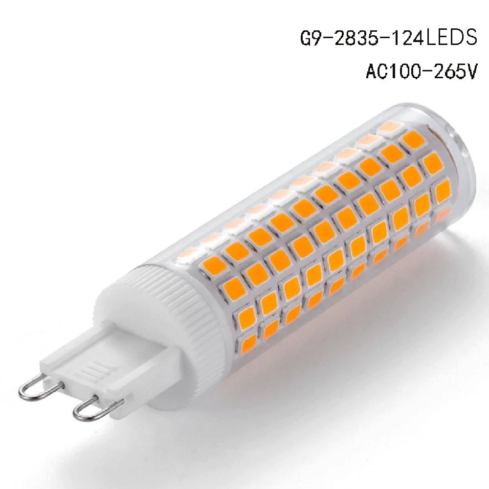 G9 12W LED Lamp Led Corn bulb SMD 2835 124LEDS G9 LED light 85-265V Replace halogen lamp light Pure white/Warm white 4000K