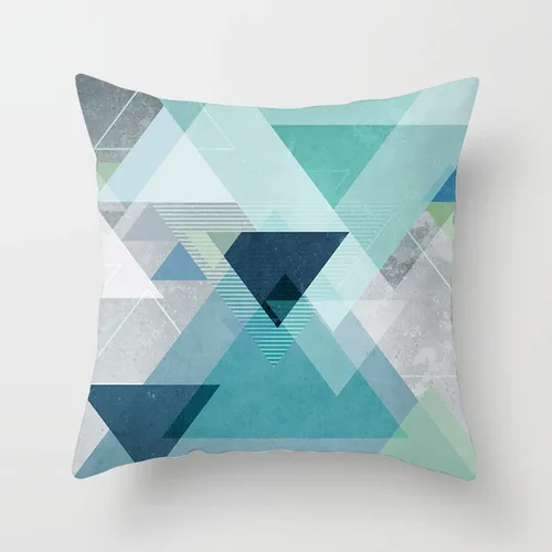 Marble simple abstract geometry pillow pillow short plush pillowcase customization christmas cushions Cushions