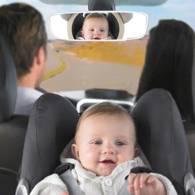 Baby Safety Seat Rear Mirror Car Interior Rearview Mirrors Infants Kids Plush Cartoon Toy #905