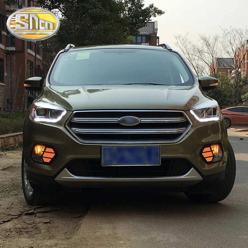 Для Ford Kuga Escape 2016 ~ 2017 дневной ходовой светильник DRL светодиодный противотуманный