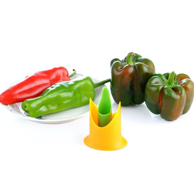 

2pcs/set Plastic Chili Tomato Vegetables Nuclear Corer Stalks Fruit Knife High Quality Kitchen Utensil Gadget