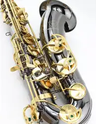MARGEWate тенор Си-бемоль черный никелевый саксофон музыкальный инструмент B плоский саксофон с футляром Рупоры