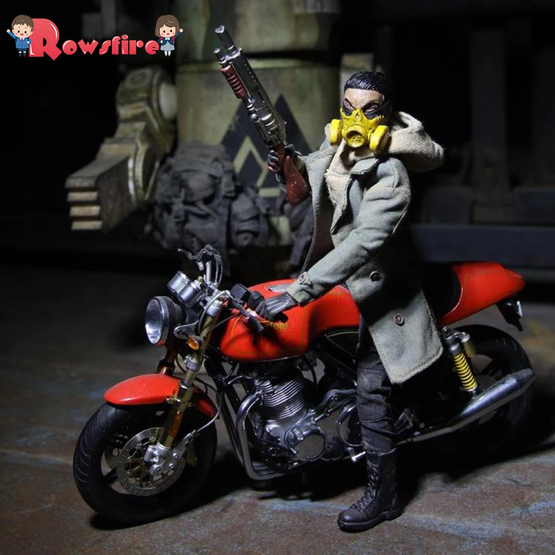 

Rowsfire 15cm 1/12 Action Figure Realistic Headsculpt DIY Handmade Iron Mask Soldier Model Gift Hot Sale