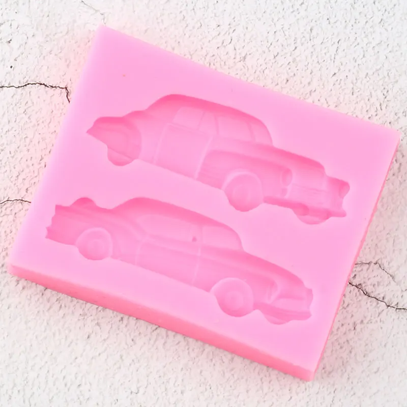 3D Античная Автомобильная силиконовая форма для выпечки формы DIY для украшения торта на день рождения инструменты Конфеты полимерная форма для шоколада формы для мастики