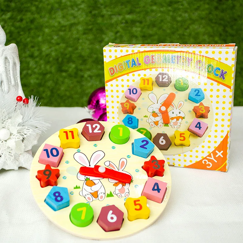 

Children Clock Cognitive Toy Kindergarten Teaching Aids Baby Early Childhood Educational Force GIRL'S And BOY'S