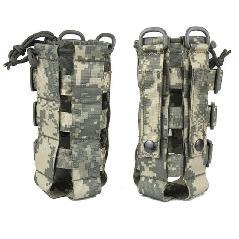 Tactical Outdoors Water Bottle Pouch Molle Kettle Holder Adjustable Kettle Bag Climbing Hiking Camping Water Bottle Carrier Bags water bottle carrier