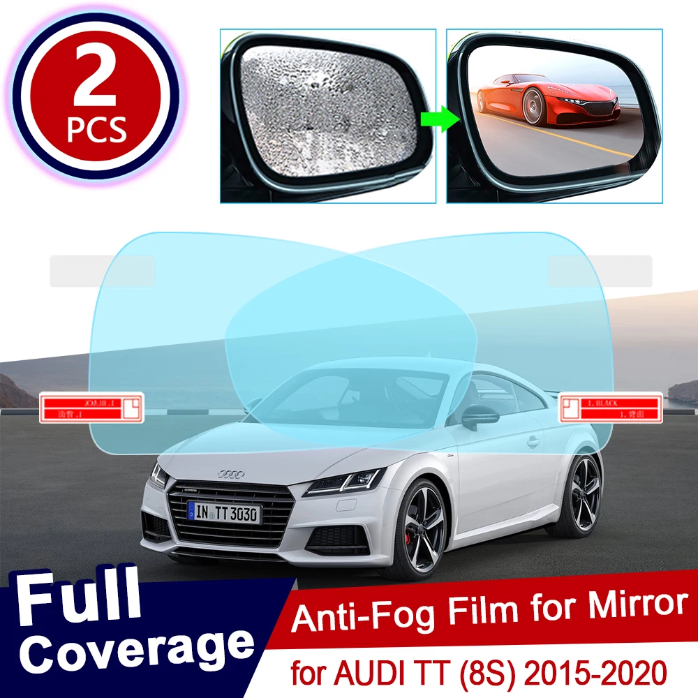 Для Audi TT 8S 2015 ~ 2020 полное покрытие противотуманная пленка зеркало заднего вида