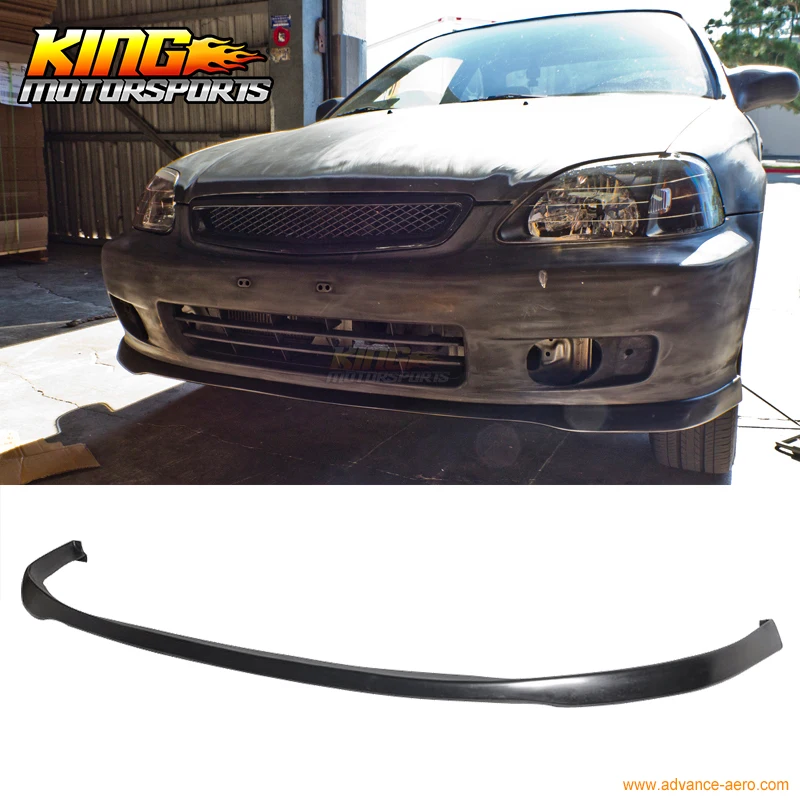 Подходит для 1999 2000 Honda Civic EK SIR Si R поли Уретановый передний бампер спойлер PU|bumper lip