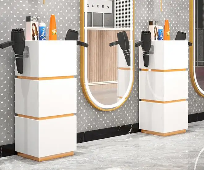 Barbershop tool cabinet Hair salon special tool table beauty saloon multi-functional shelving hair salon hair clipping locker