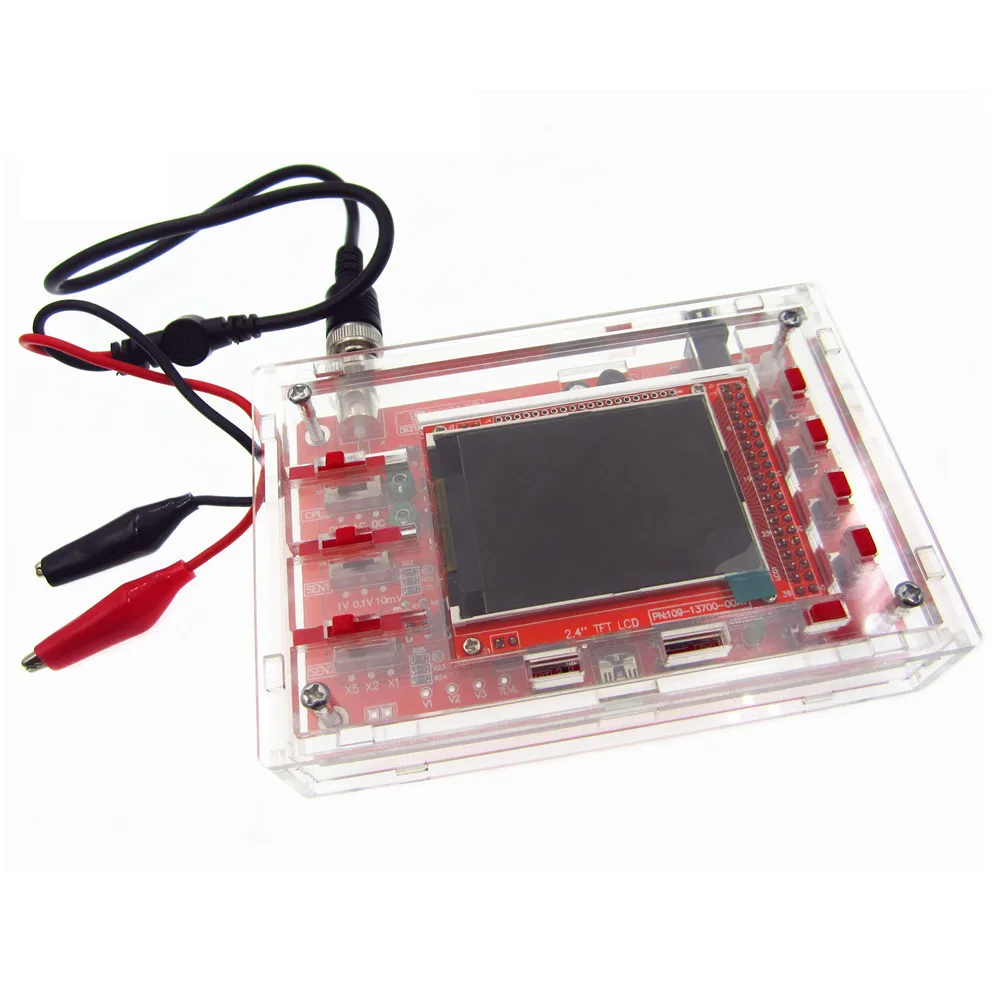 DSO138 2.4&quot TFT Digital Oscilloscope Kit DIY 200KHz Tester 1Msps Bandwidth Probe Electronic Production Suite | Электроника