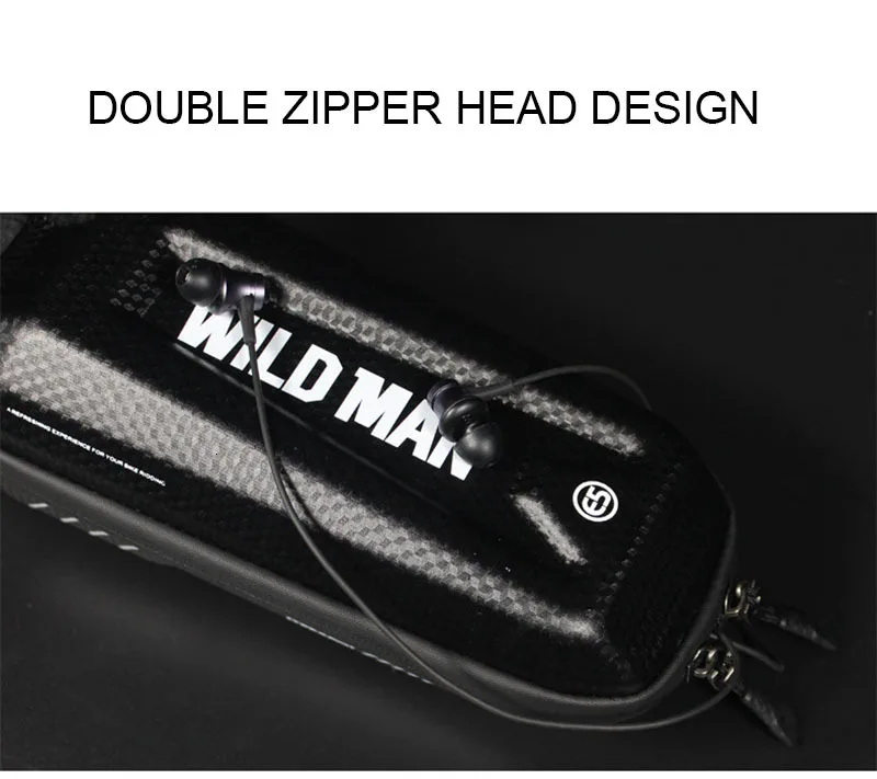 Flash Deal WILD MAN Road Bicycle Handlebar Bag Rainproof Cycling Front Top Tube Bag MTB Repair Tool Bag Bike Saddle Bag Sacoche Velo 27