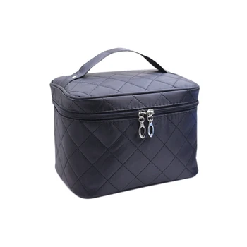 

Travel Makeup Bag Organizer Cosmetics Train Case Toiletry Bags for Women Black Holders