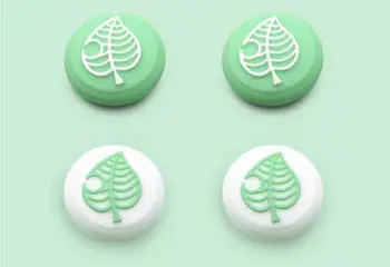 

100sets Leaf Analog Thumb Grips Caps for Nintend Switch Lite for NS JoyCon Controller Sticks Cap Skin for Joy-Con Joystick Cover