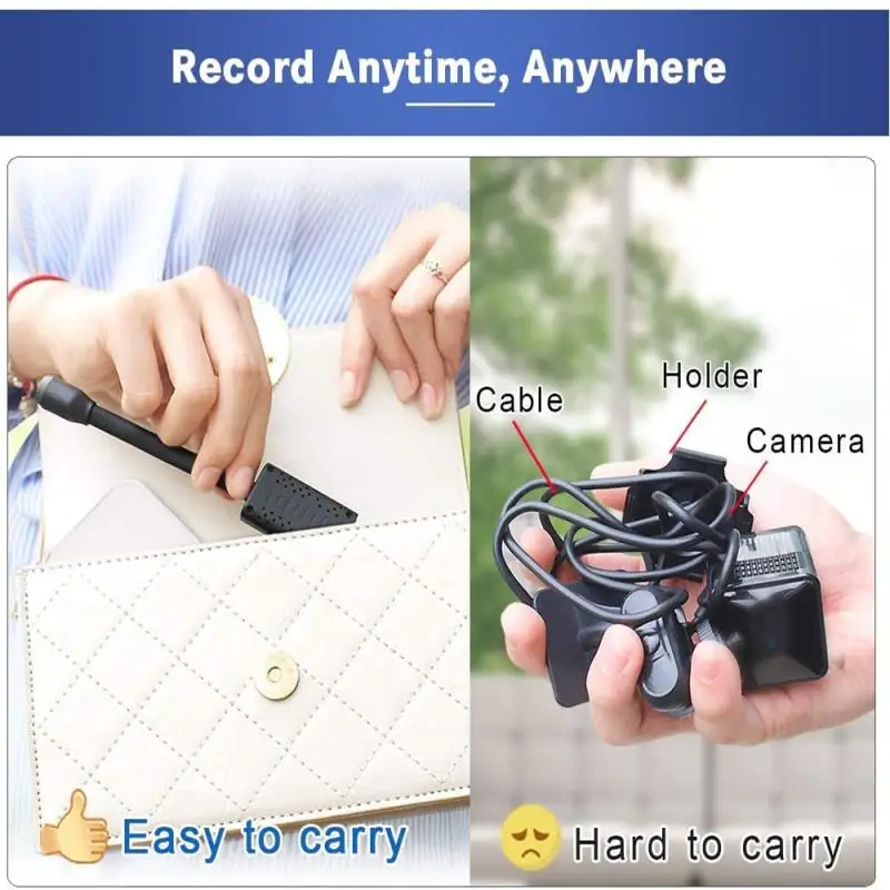 Миниатюрная Скрытая камера видеонаблюдения Espia T самая маленькая мини Camera 1080P