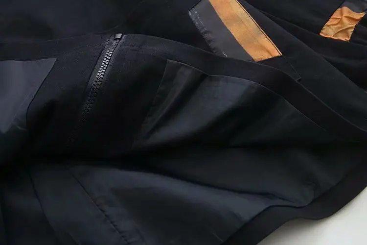 Blvyisla 4XL размера плюс контрастные цвета Лоскутные Двойные карманы на молнии с капюшоном Хлопок Тренч женские шикарные ветровки пальто Топы