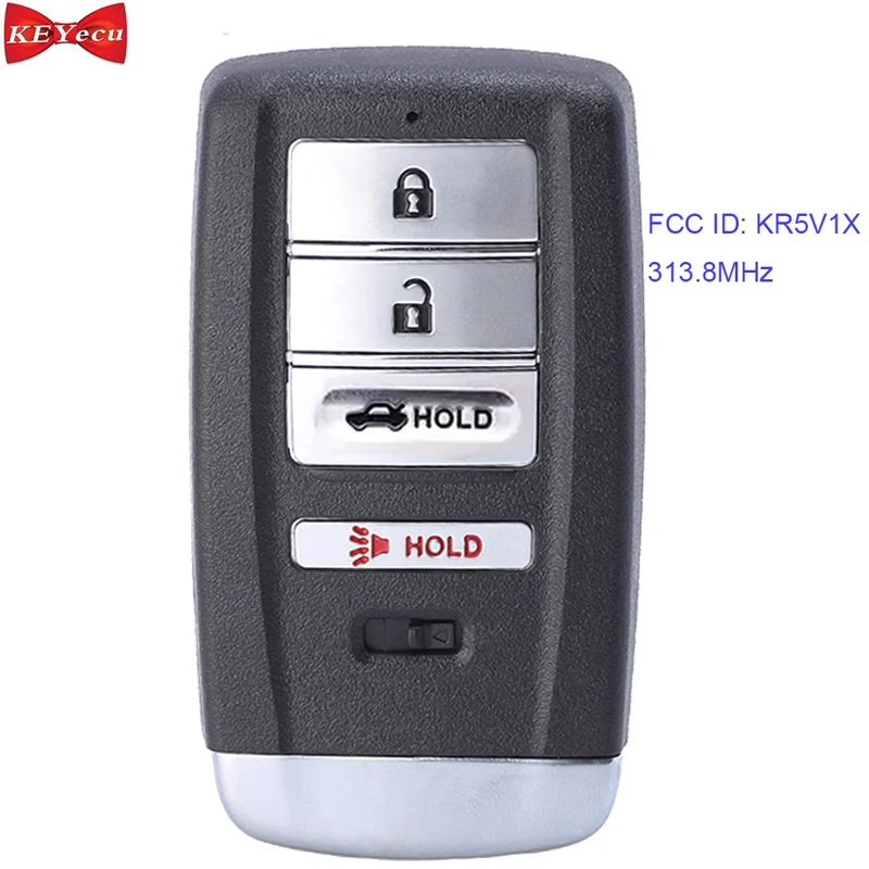 KEYECU для Acura ILX RLX TLX 2014 2015 2016 2017 2018 2019 ID FCC: KR5V1X 313 8 МГц|Ключ от авто| |