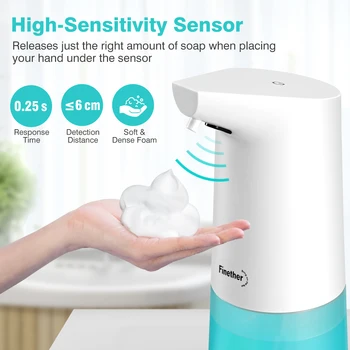 

New Newest 350ML Automatic Foam Soap Dispenser Touchless Liquid Foaming Infrared Motion Sensor Hands-Free Soap Pump For Bathroom