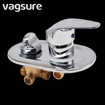 

2/3/4/5 Output One Piece Shower Room Diverter Faucet Shower Bath Panel Mixer Tap Ceramic Mixing Valve Cold & Hot Water Faucet