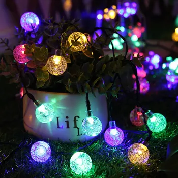 

LED String Lights Fairy Gypsophila Bubble Ball Lamp Holiday Lighting Garland Battery Indoor For Christmas Wedding Decoration