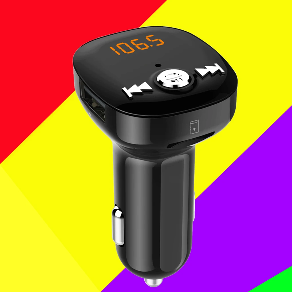 Bluetooth беспроводной Автомобильный MP3-плеер громкой связи fm-передатчик AUX аудио USB зарядное устройство Обнаружение напряжения автомобильный fm-модулятор
