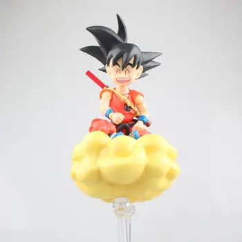 

SHF Little Goku Action Figure Model Toys Dragon Ball Childhood Goku with Somersault Cloud Change Face Dolls Collectible Gift Toy