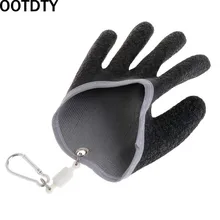Профессиональные перчатки для рыбалки, Нескользящие латексные перчатки с магнитным захватом, противоскользящие защитные перчатки для рыбалки на открытом воздухе